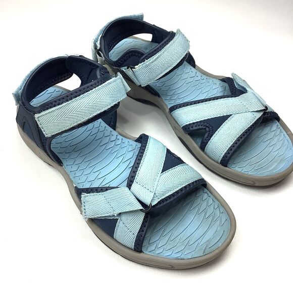 Khombu Blue Adjustable Sandals Women Size 8.5 M Outdoor Hiking All Terrain - Picture 1 of 13